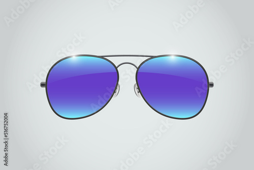 Aviator sunglasses illustration background. Aviator sunglasses illustration background. Police isolated sunglasses