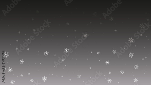 Celebration background greeting card with snowflakes and snows.