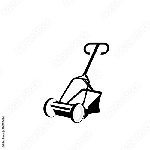 lawn mower design silhouette