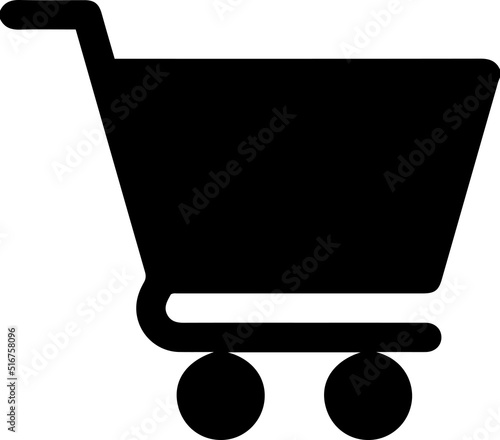 shopping cart symbol vector icon - modern, minimalist style