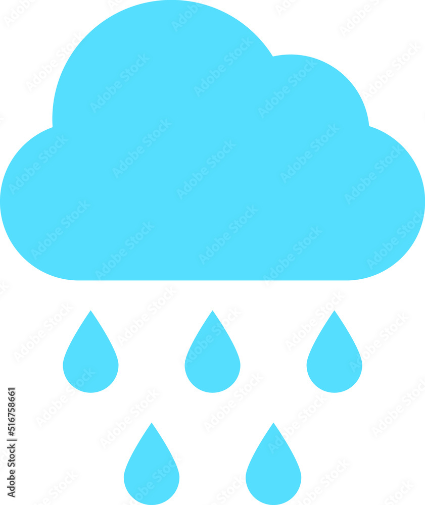 Rain Cloud Icon Art, Cloud with rain weather icon Vector Image. Rain Cloud Icon Art, Cloud with rain weather icon Vector Image.