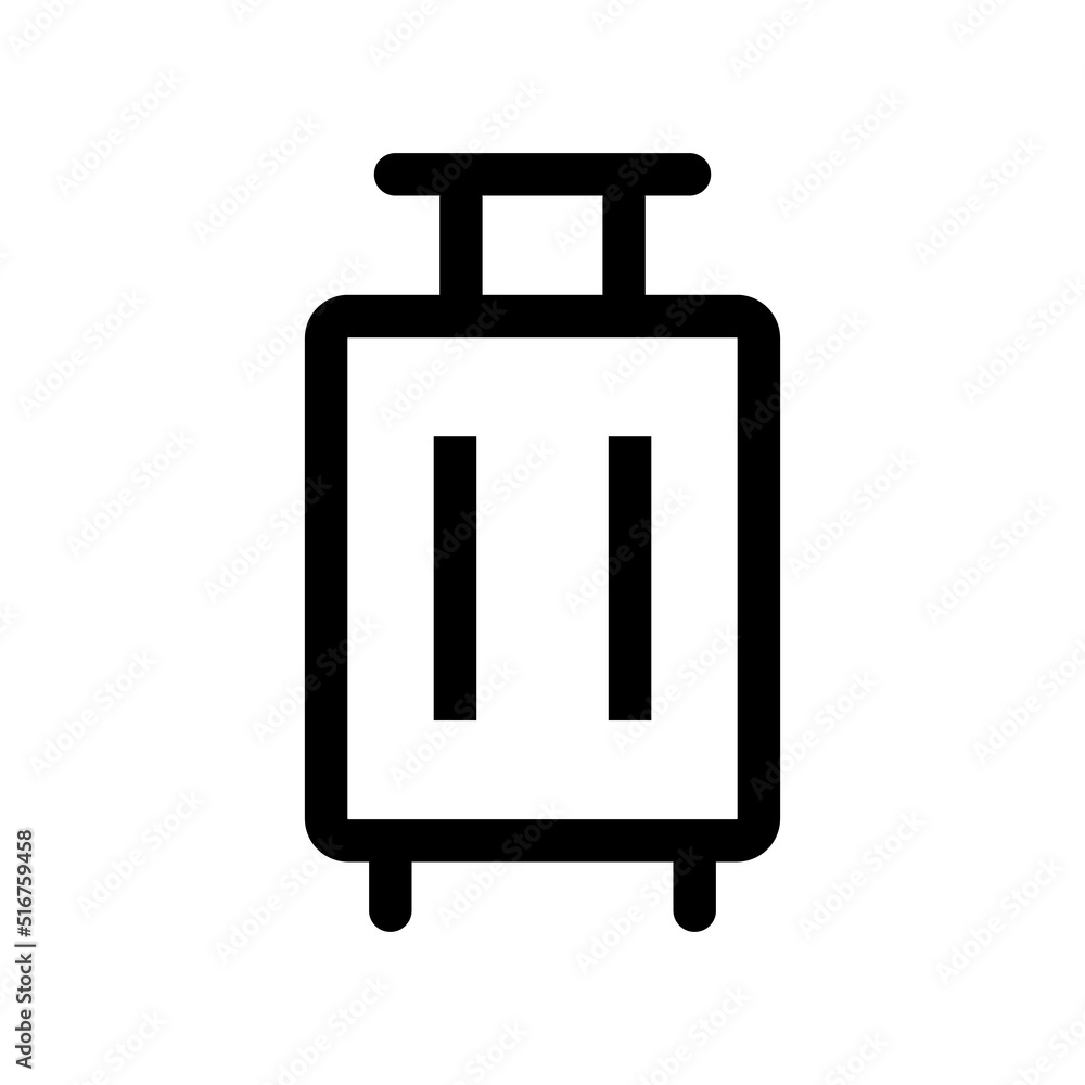 Simple suitcase icon. Luggage. Vector. Simple suitcase icon. Luggage. Vector.