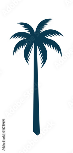 Cartoon tropical palm. Vector illustration
