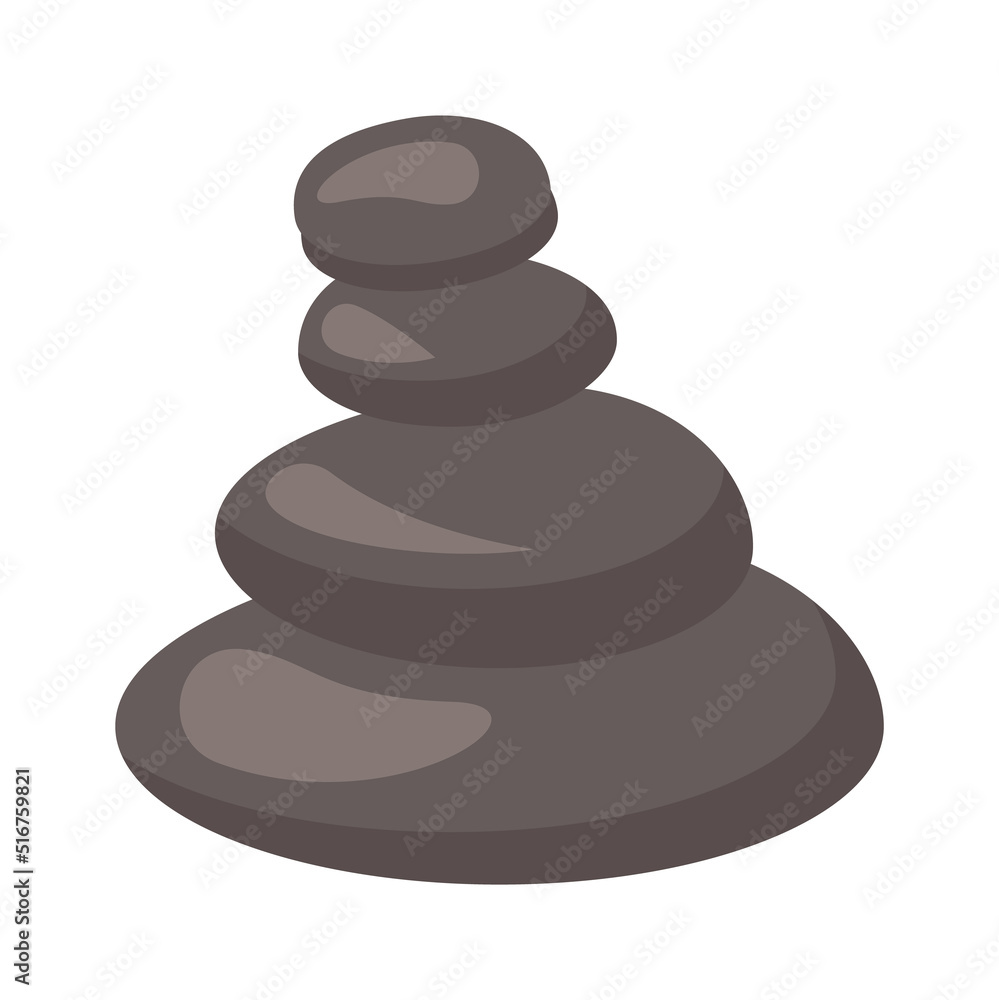 Pile of spa stones icon. Vector illustration Pile of spa stones icon. Vector illustration