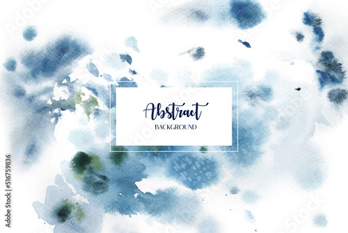 Watercolor bleeding and soft abstract background. 