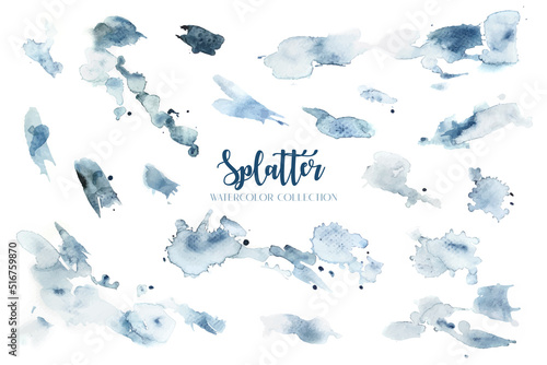 Splatter watercolor collection. 
