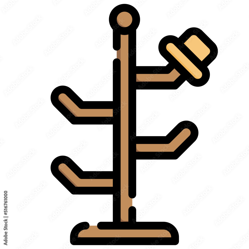 COAT HANGER filled outline icon,linear,outline,graphic,illustration COAT HANGER filled outline icon,linear,outline,graphic,illustration