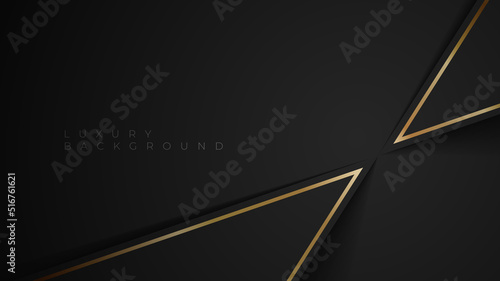 Minimal abstract black luxury background