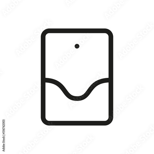 Light sound siren isolated icon. Sound alarm strobe vector icon with editable stroke.