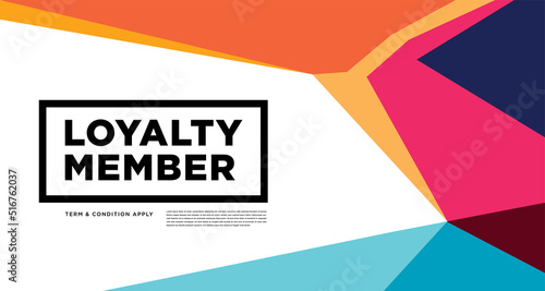 Colorful abstract geometric and fluid banner template for marketing promotion material. Giveaway, cash back, gift card, and member card bonus design template.