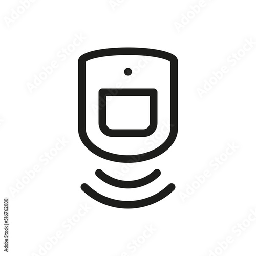 Motion sensor isolated icon. Infrared motion detector vector icon with editable stroke. photo