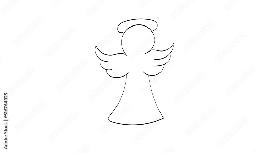 Christian Art. Angel Design for Baptism invitation or use as card, flyer, Poster or T Shirt Christian Art. Angel Design for Baptism invitation or use as card, flyer, Poster or T Shirt