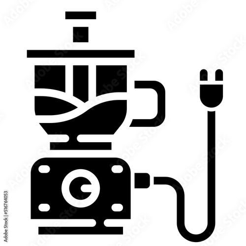 FOOD PROCESSOR glyph icon,linear,outline,graphic,illustration