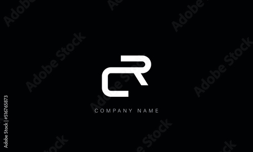 CR, RC Abstract Letters Logo Monogram