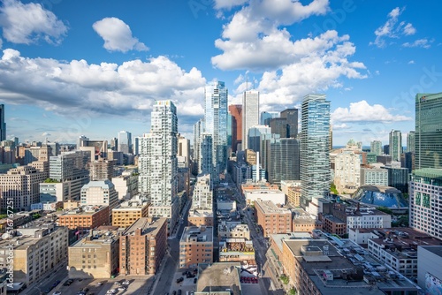 The financial district of Toronto Canada during a sunny day © sleg21