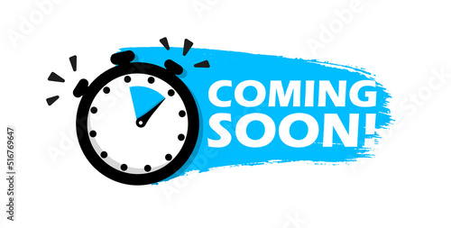 Banner coming soon vector icon