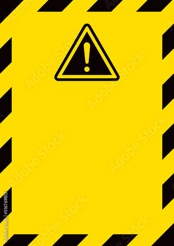 FOND PANNEAU D'AVERTISSEMENT DANGER VERTICAL