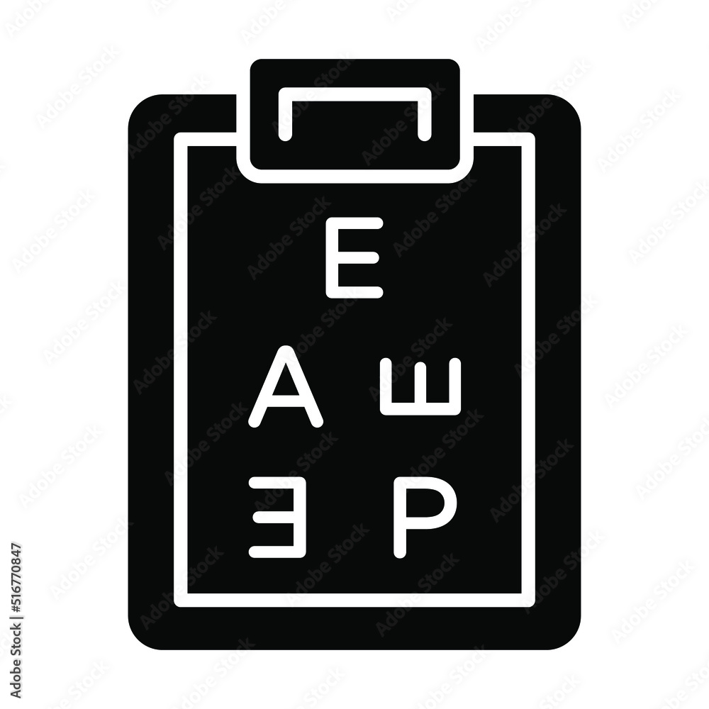 eye chart Modern concepts design, vector illustration eye chart Modern concepts design, vector illustration