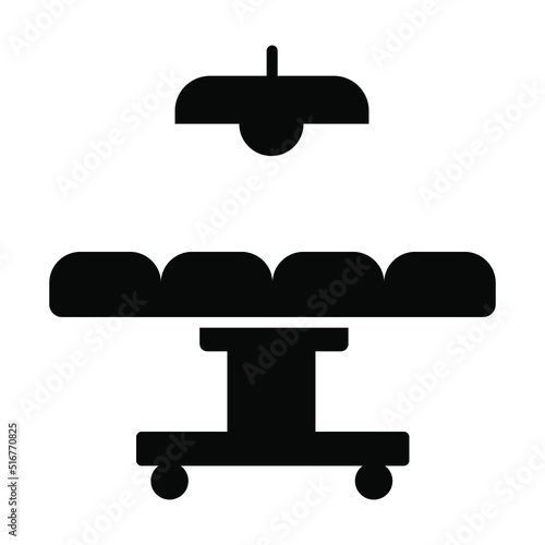surgical table Modern concepts design, vector illustration