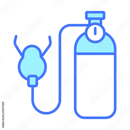 oxygen tank Modern concepts design, vector illustration