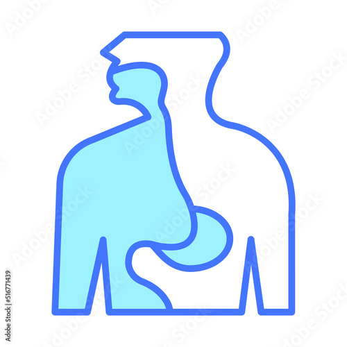 esophagus Modern concepts design, vector illustration