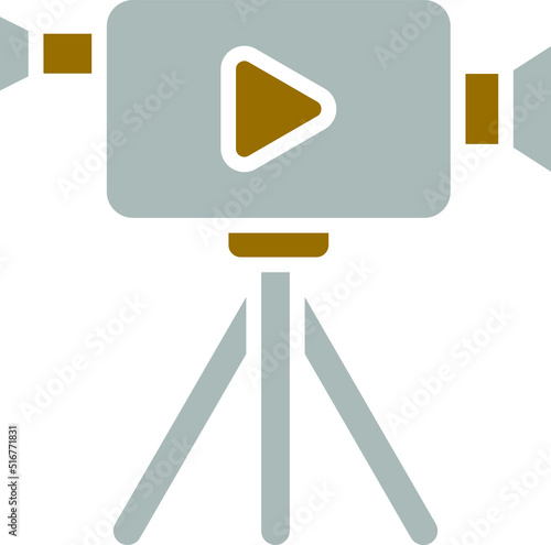 Vector Design Video Camera Icon Style