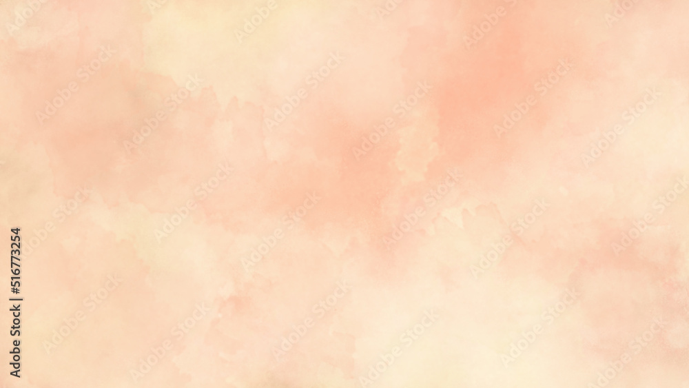 soft orange paper texture. watercolor painting soft textured on wet white paper background. Soft blurred abstract pink roses background. abstract soft pink watercolor grunge. 