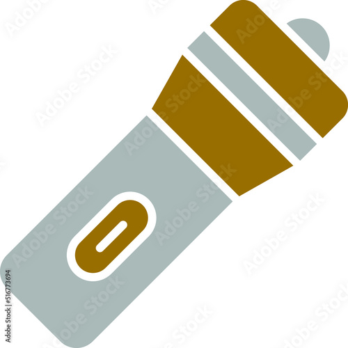 Vector Design Flashlight Icon Style
