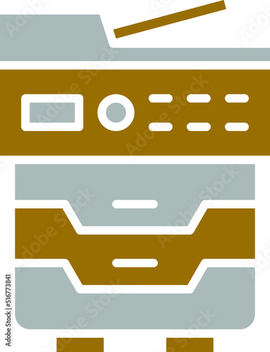 Vector Design Copy Machine Icon Style