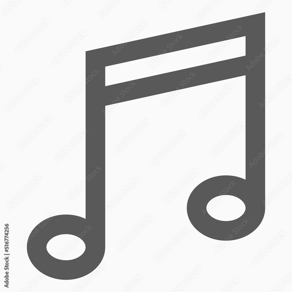 music note icon, note vector, music illustration music note icon, note vector, music illustration