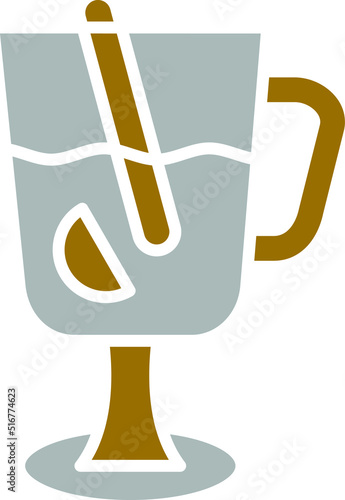 Vector Design Mulled Wine Icon Style