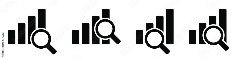Business graph icon. Chart flat vector illustration on white background. Business graph icon. Chart flat vector illustration on white background.
