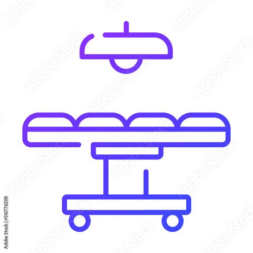 surgical table Modern concepts design, vector illustration