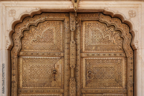  The gate of City Palace Jaipur,Rajasthan, India.