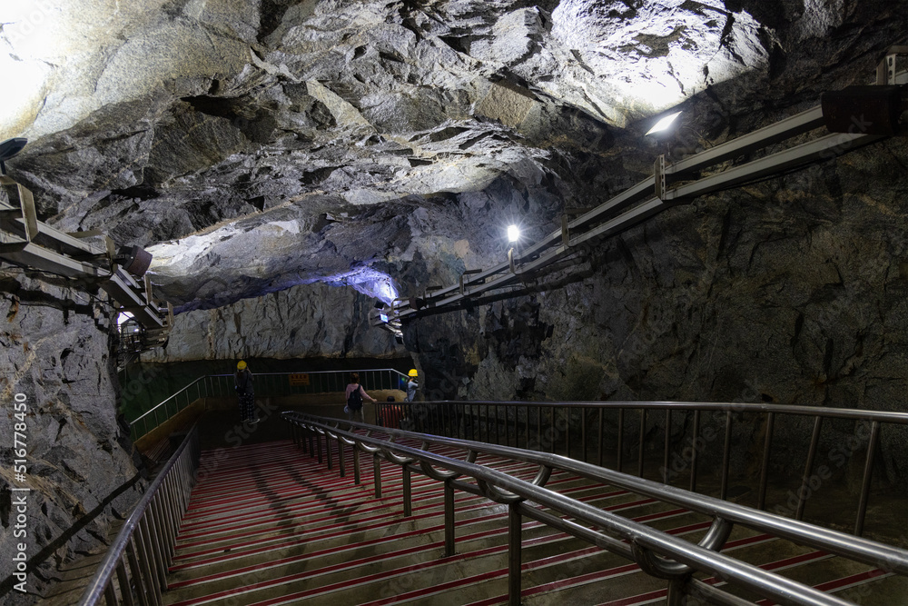 Naklejka premium Zhaishan tunnel in Kinmen of Taiwan