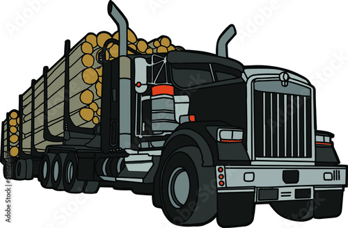 semi trailer truck transportation vehicle