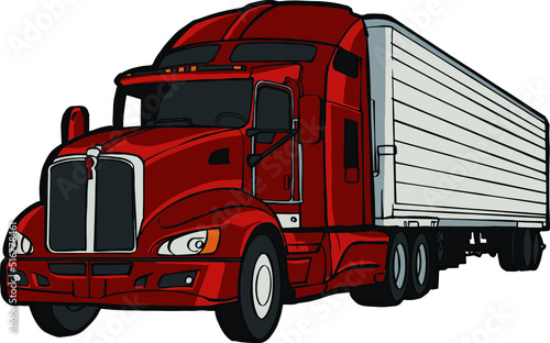 semi trailer truck transportation vehicle