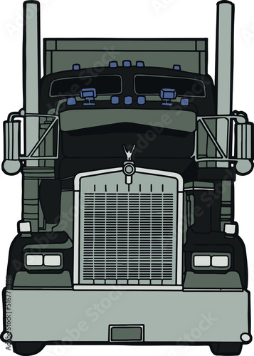 semi trailer truck transportation vehicle