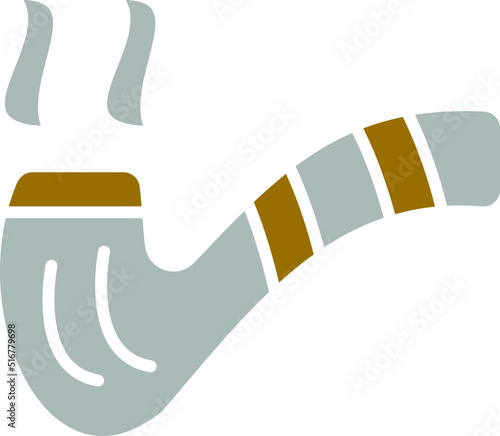 Vector Design Smoking Pipe Icon Style