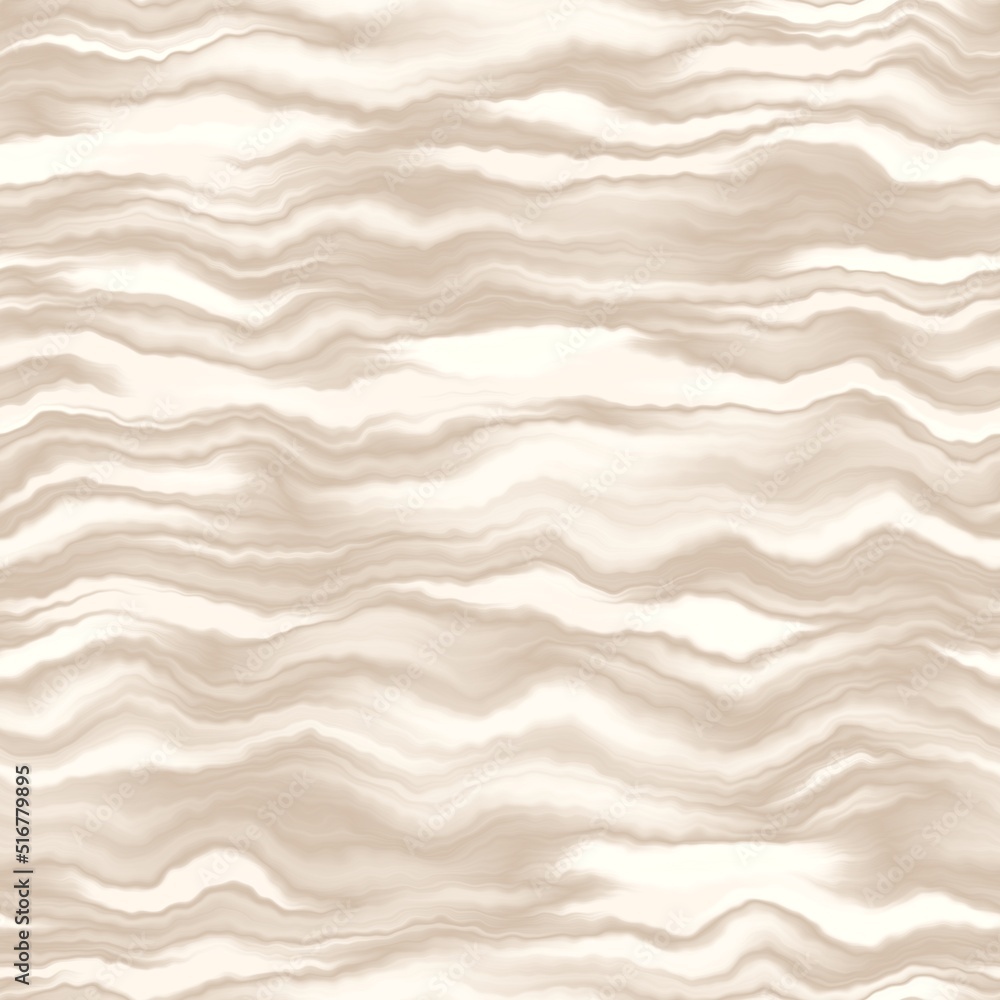 Obraz premium Minimal ecru jute wavy stripe texture pattern. Two tone washed out beach decor background. Modern rustic brown sand color design. Seamless striped distress pattern for shabby chic coastal living. 