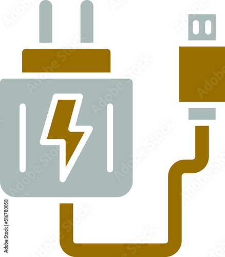 Vector Design Adapter Icon Style