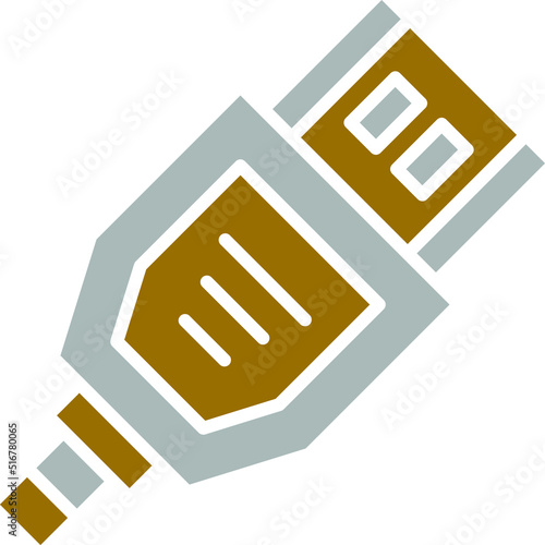 Vector Design Hdmi Cable Icon Style