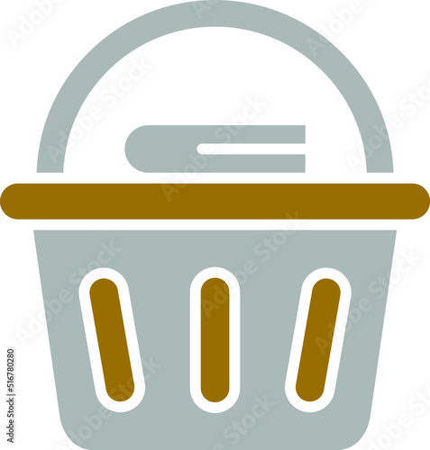 Vector Design Laundry Basket Icon Style