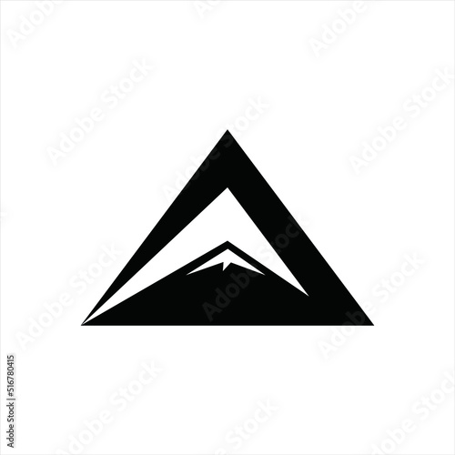 Modern simple mountain design logo  adventure club