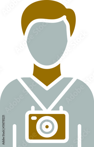 Vector Design Cameraman Icon Style