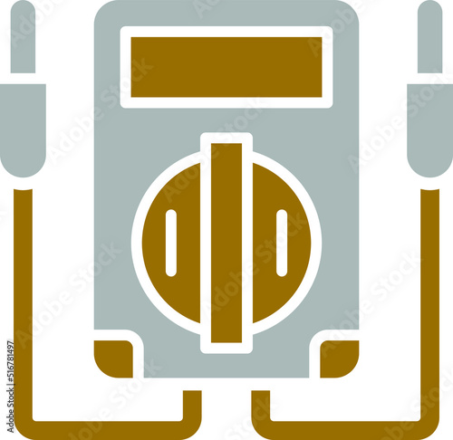 Vector Design Voltmeter Icon Style