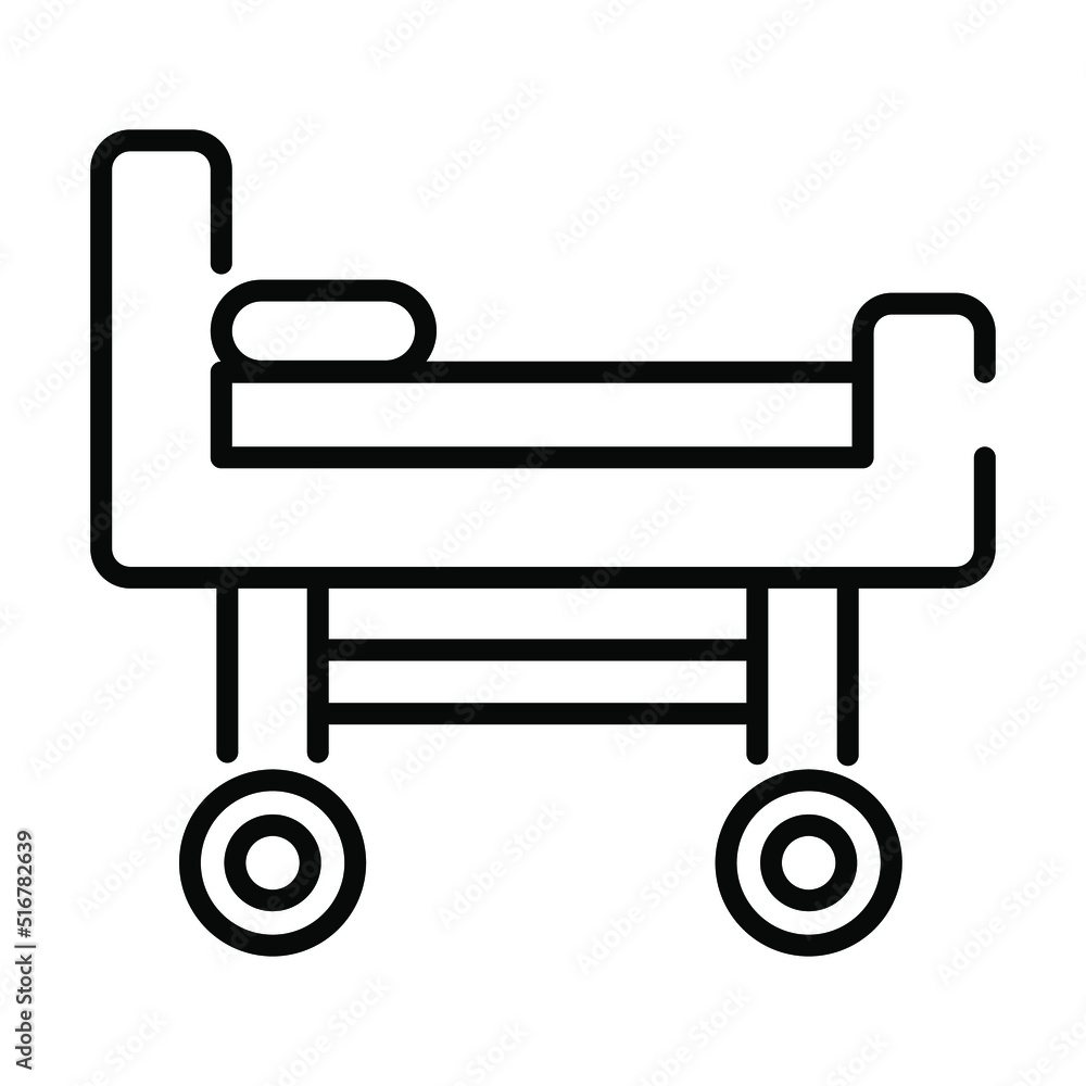 patient bed Modern concepts design, vector illustration patient bed Modern concepts design, vector illustration