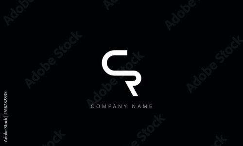 CR, RC Abstract Letters Logo Monogram