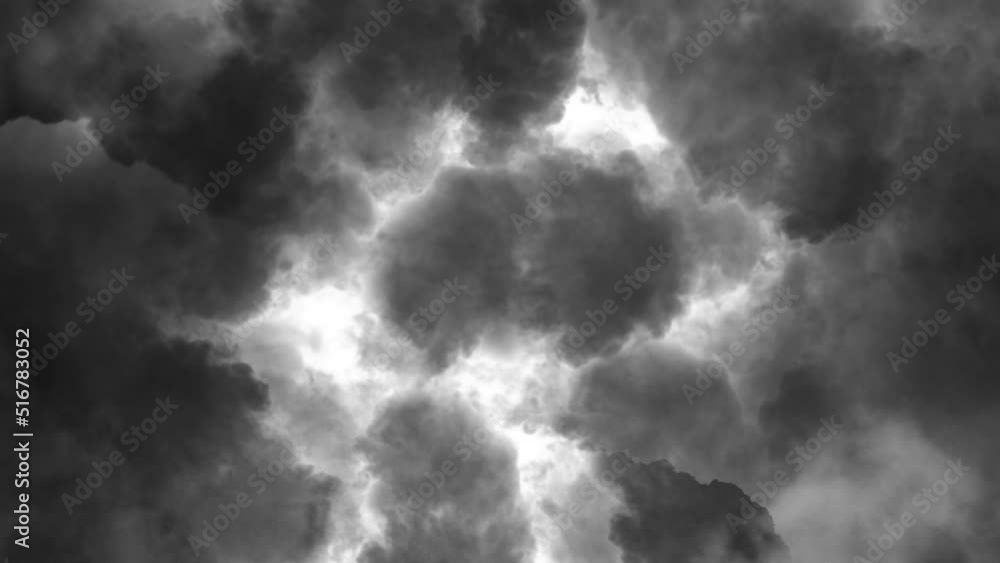 4K hunderstorms and lightning strikes in dark clouds 4K hunderstorms and lightning strikes in dark clouds