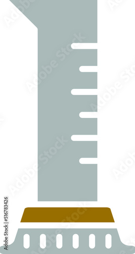 Vector Design Graduated Cylinder Icon Style